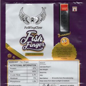 PaWingClaw All Natural Tasty and Delicious Fish Finger for Dogs 50 Gram