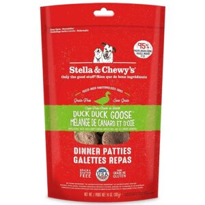 Stella & Chewy's Freeze-Dried Raw Duck Duck Goose Dinner Patties Dog Food, 15 oz. bag